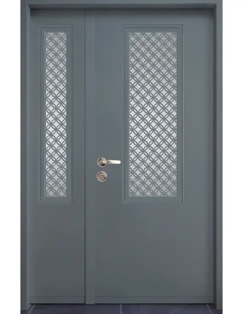 דגם נפחות בינוני דלת וחצי צבע אפור שמיים 7322