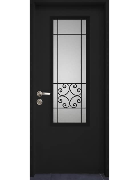 דלת כניסה מעוצבת – דגם גאיה בסגנון מודרני.
