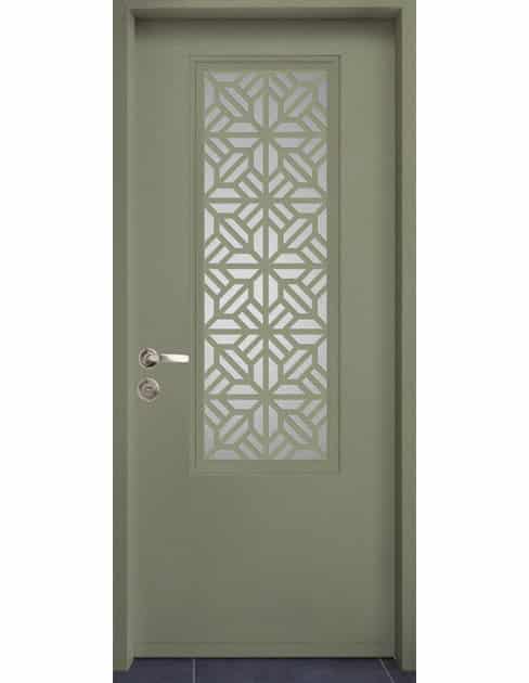 דגם-קיוטו-דלת כניסה מעוצבת צבע-ירוק-מרווה-6219