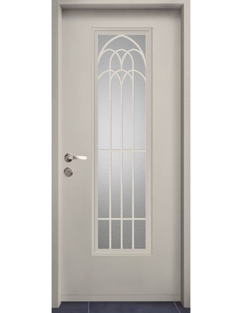 דגם ארקוס גדול דלת כניסה צבע שמנת חלבית 9001