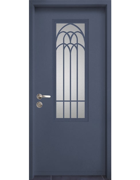 דגם ארקוס דלת כניסה צבע כחול חצות 5103