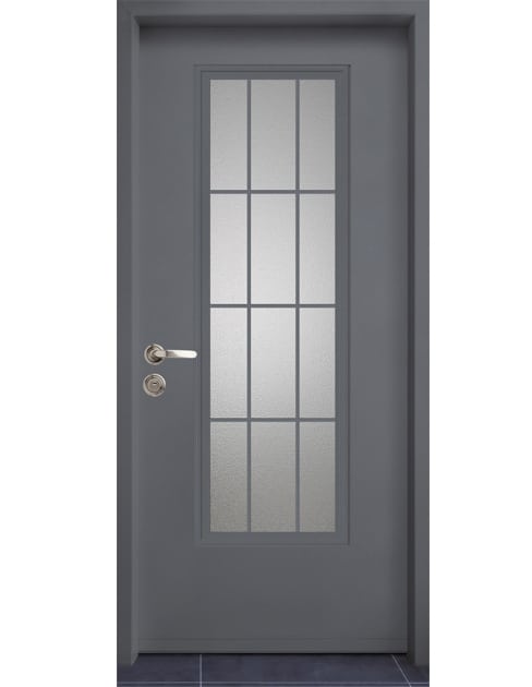 דגם לימסול דלת כניסה צבע אפור בטון 7110