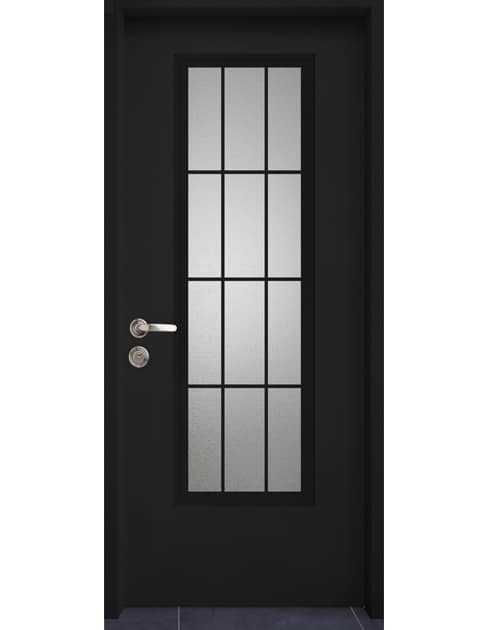 דגם לימסול דלת כניסה צבע שחור 9005