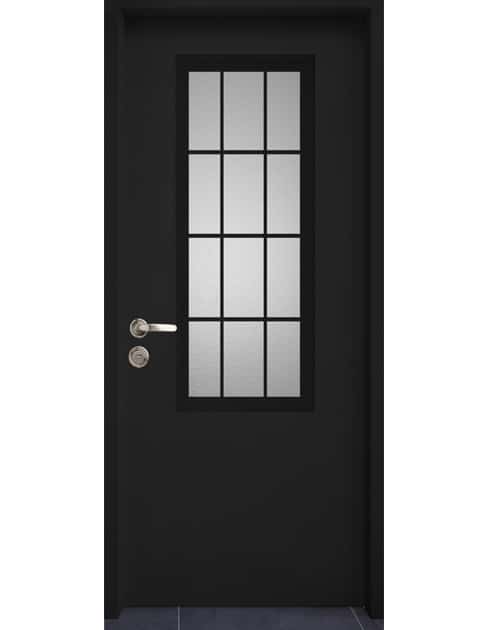 דגם פירנצה דלת כניסה צבע שחור 9005