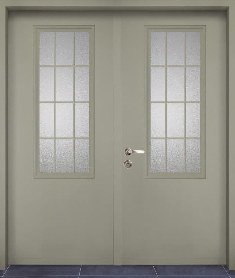 דגם פירנצה דלת כפולה צבע אפור חאקי 7240
