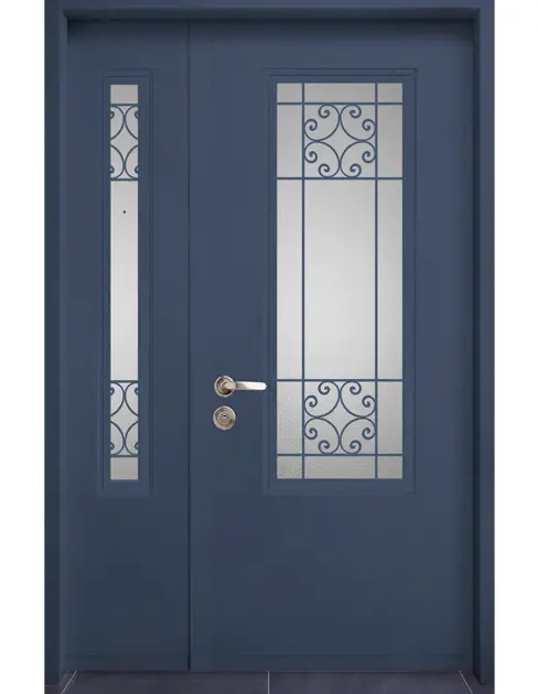 דגם בולוניה דלת וחצי צבע כחול חצות 5103