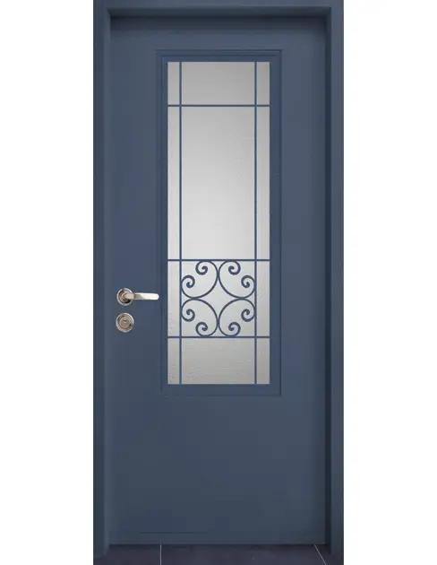 דלתות כניסה אקוסטית-דגם גאיה-כחול חצות-5103