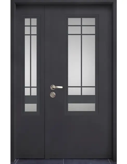 דגם נווה צדק דלת וחצי צבע אפור בזלת 7126