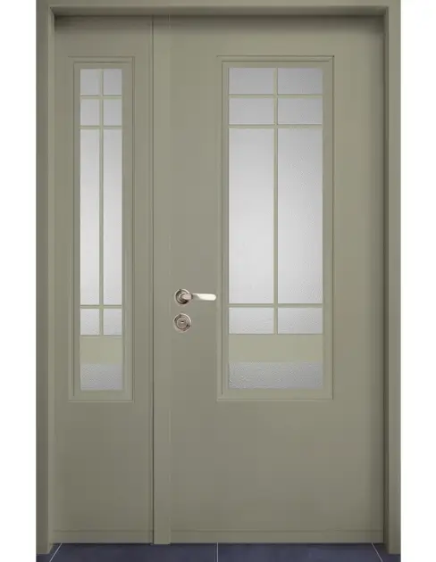 דגם נווה צדק דלת וחצי צבע אפור חאקי 7240